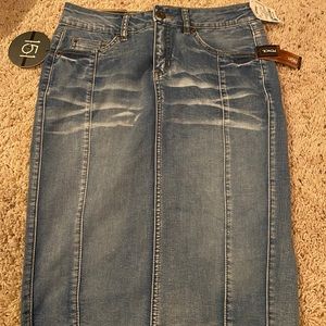 One 5 one denim pencil skirt